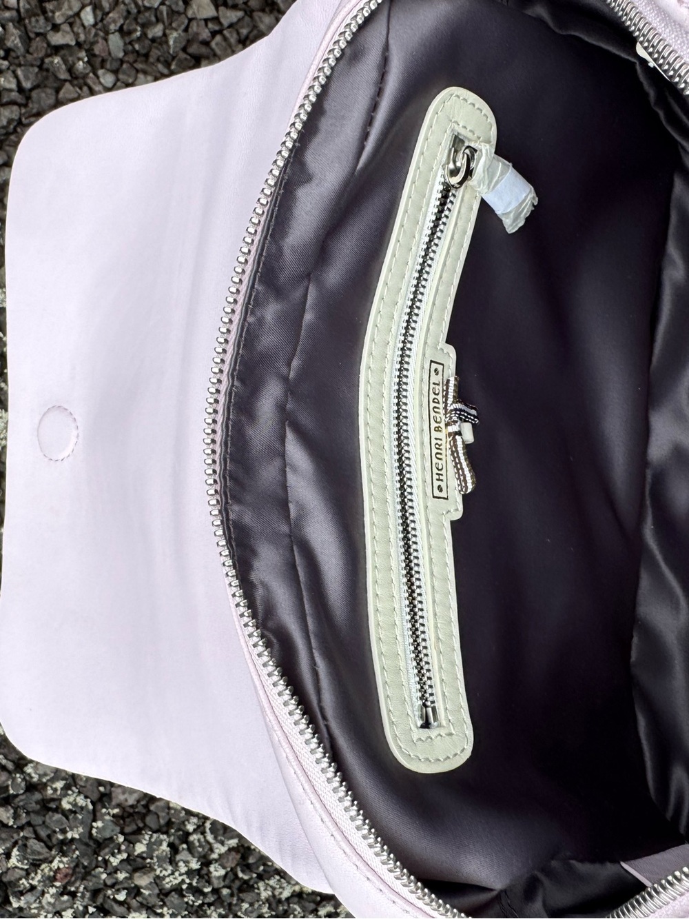 Henri Bendel 1895 Blush Pink Quilted Leather Chain Crossbody Shoulder Bag - Picture 12 of 14
